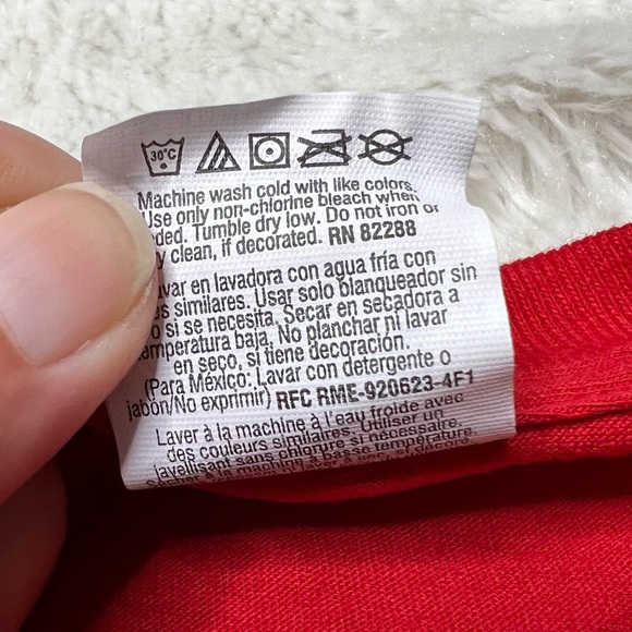 NWOT 5 Guys Burgers & Fries {Jerzees} Graphic T-Shirt in Red Unisex Sz 2XL - Picture 7 of 7